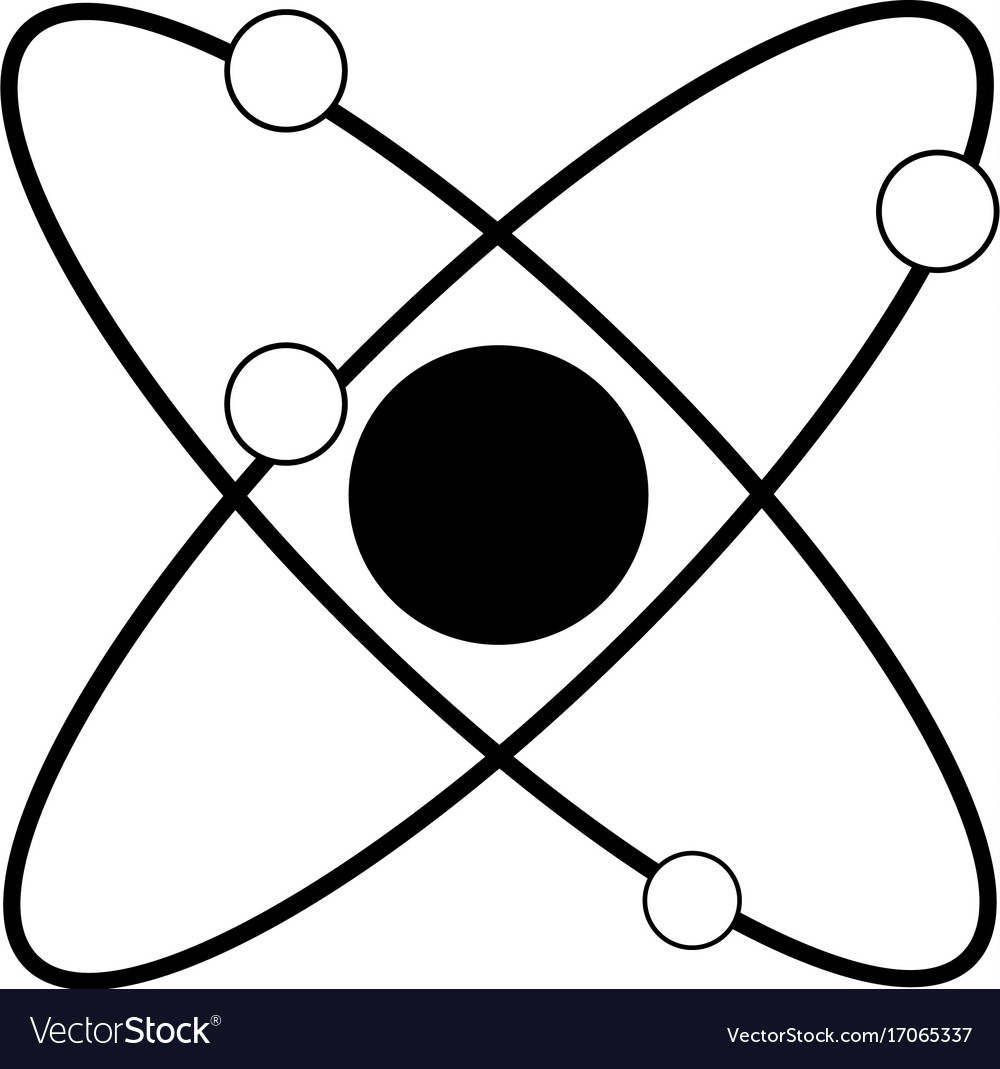 Atom representation icon image