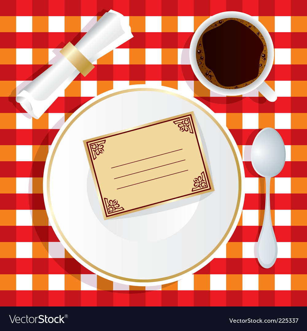 Checkered Table Setting