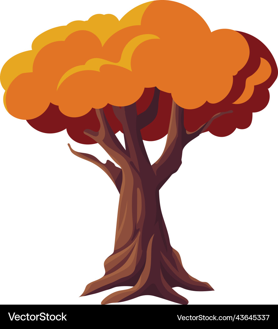Dry tree forest Royalty Free Vector Image - VectorStock
