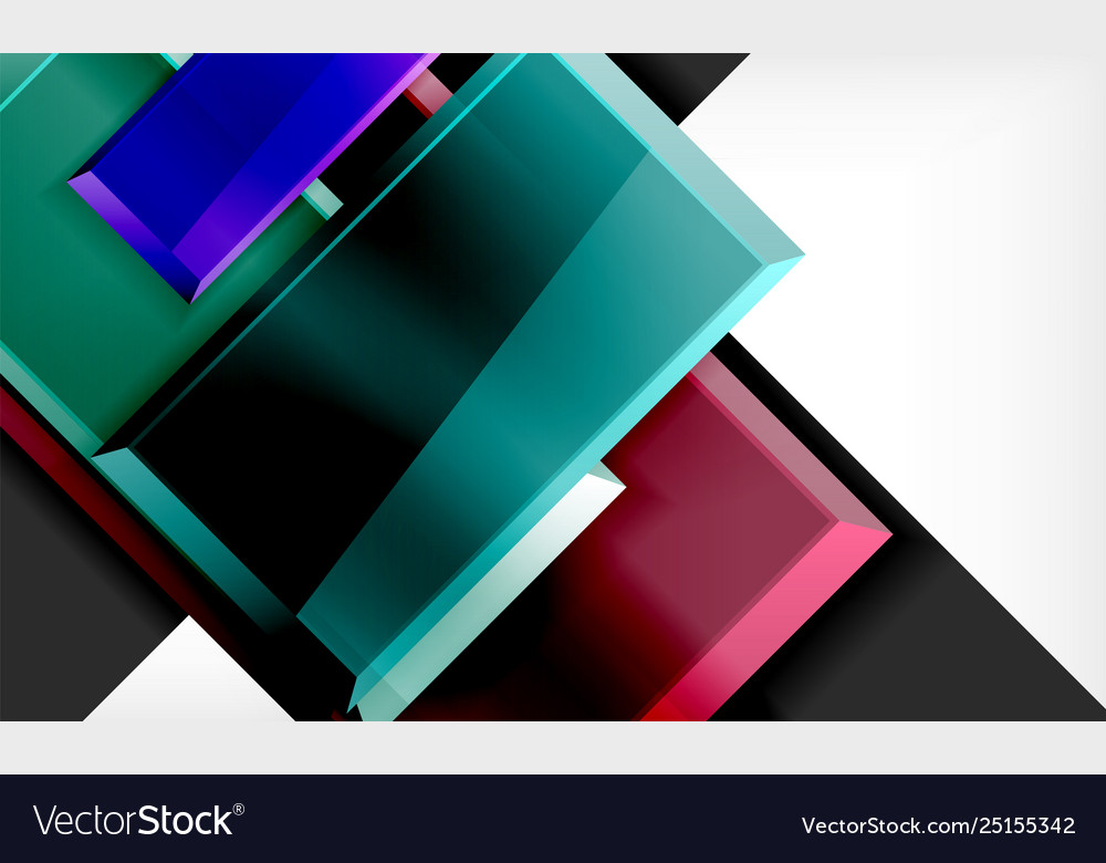 Colorful square and rectangle blocks background vector image Colorful square and rectangle blocks background