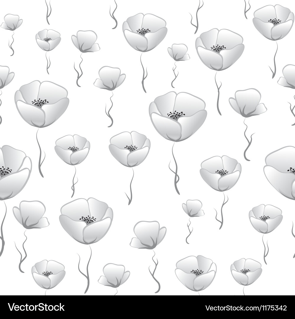 Flower seamless background Royalty Free Vector Image
