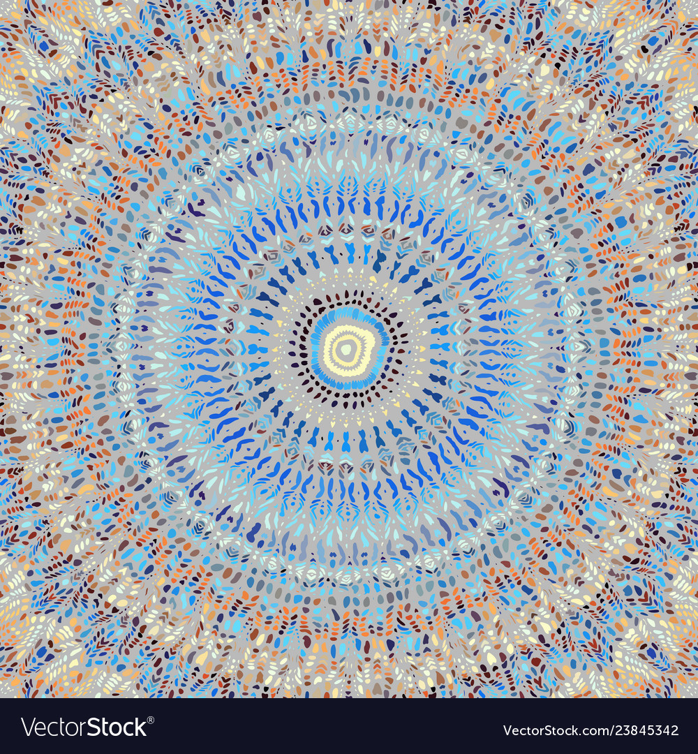 Mosaic art pattern curved image