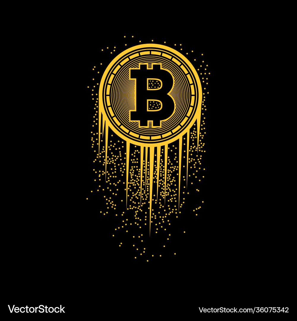 My generation - bit coin design Royalty Free Vector Image