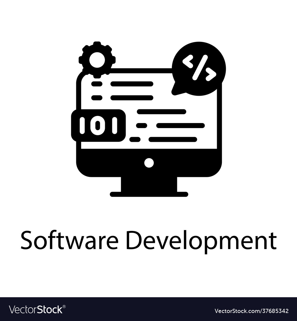 Software development Royalty Free Vector Image