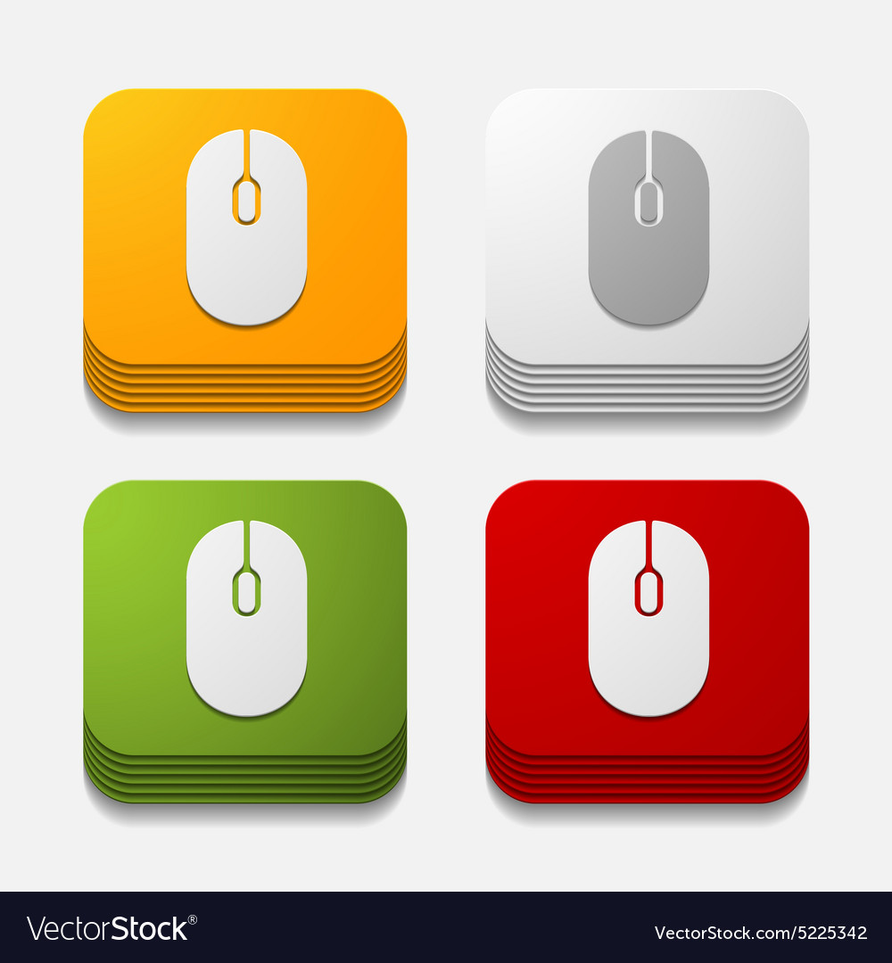 Square button mouse