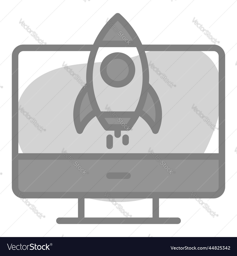 Startup icon user interface as a simple sign