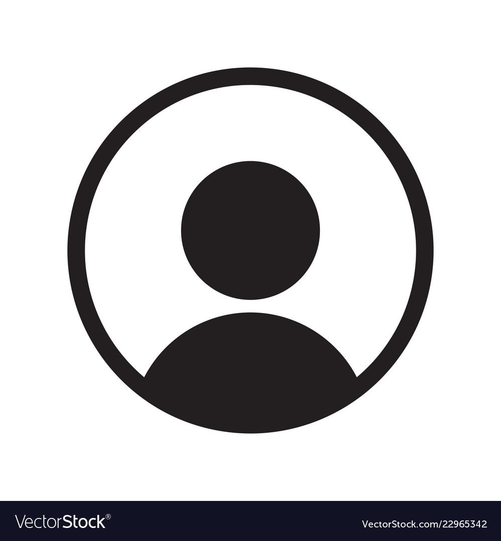 user icon silhouette vector