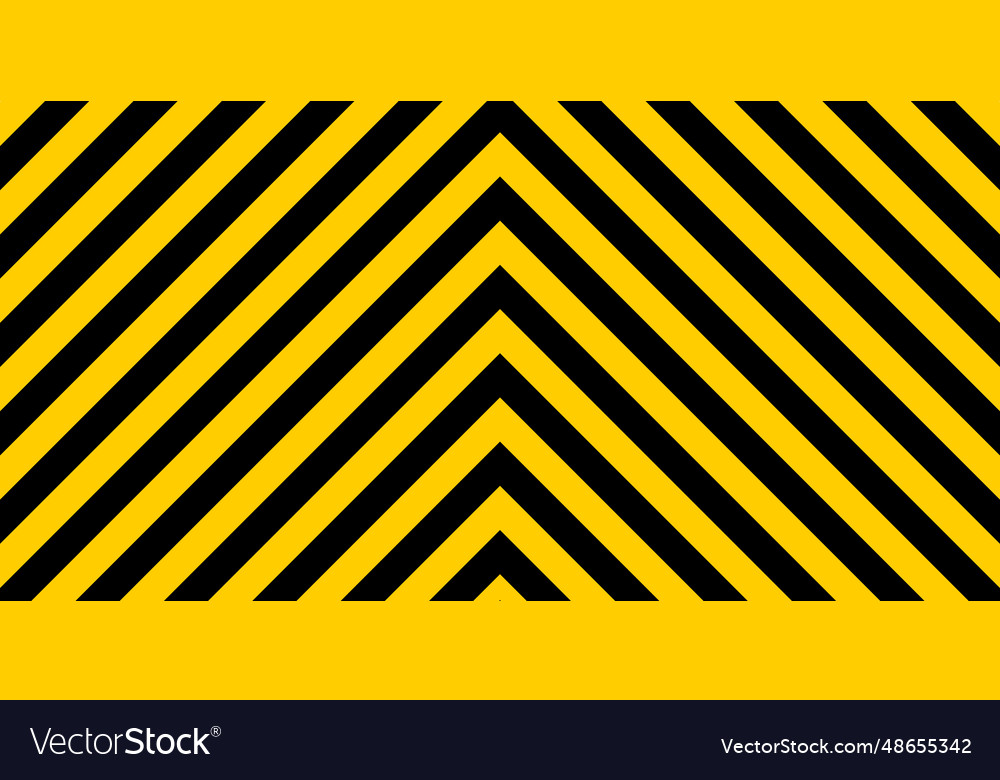 Warning striped rectangular background yellow