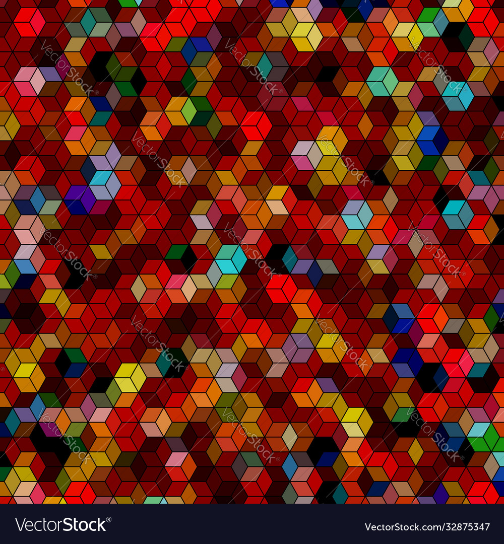 Abstract background with colorful hex polygons vector image Abstract background with colorful hex polygons