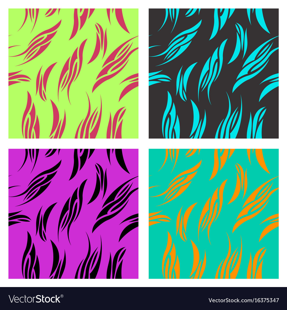 Assembly of patterns in striped style