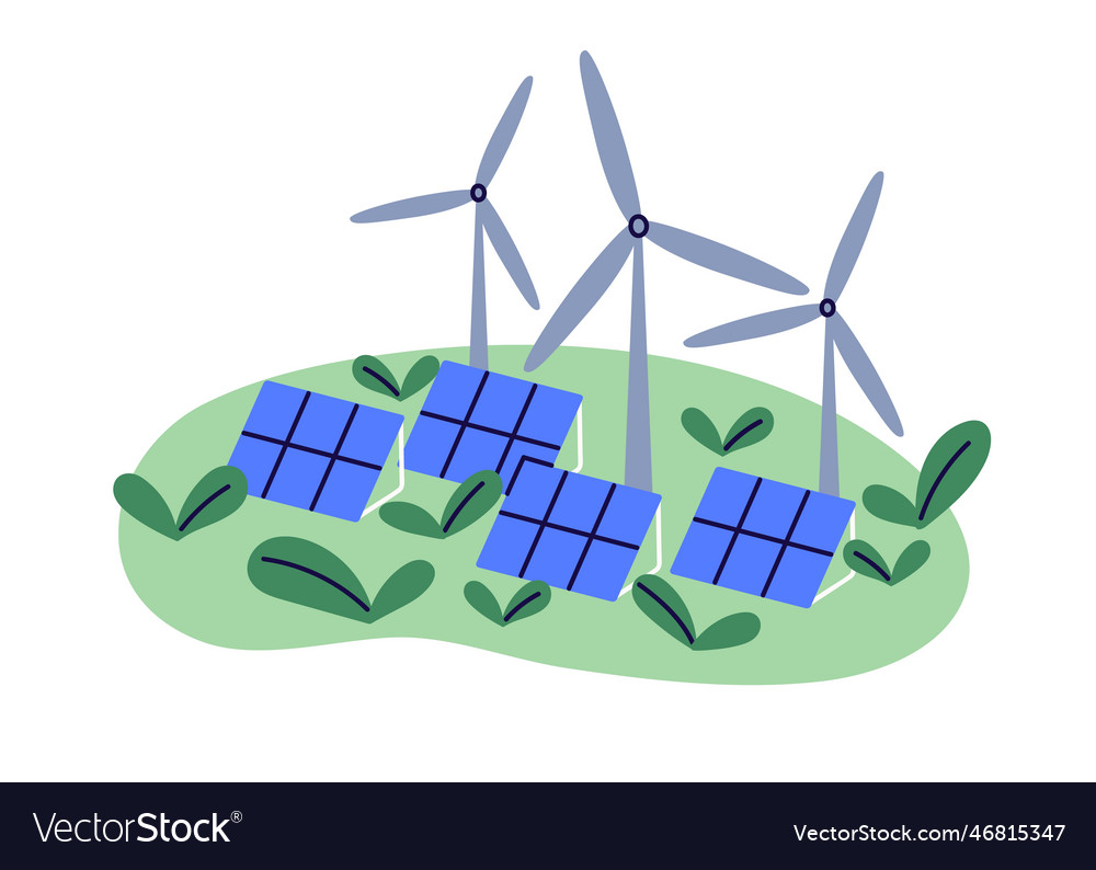 Ökologisch nachhaltige erneuerbare Energie grün elektrisch