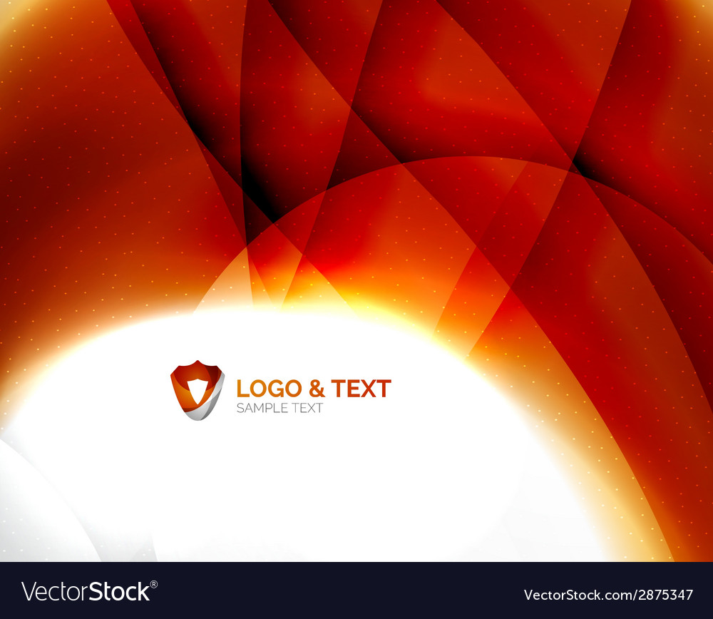 Fire orange abstract swirl template