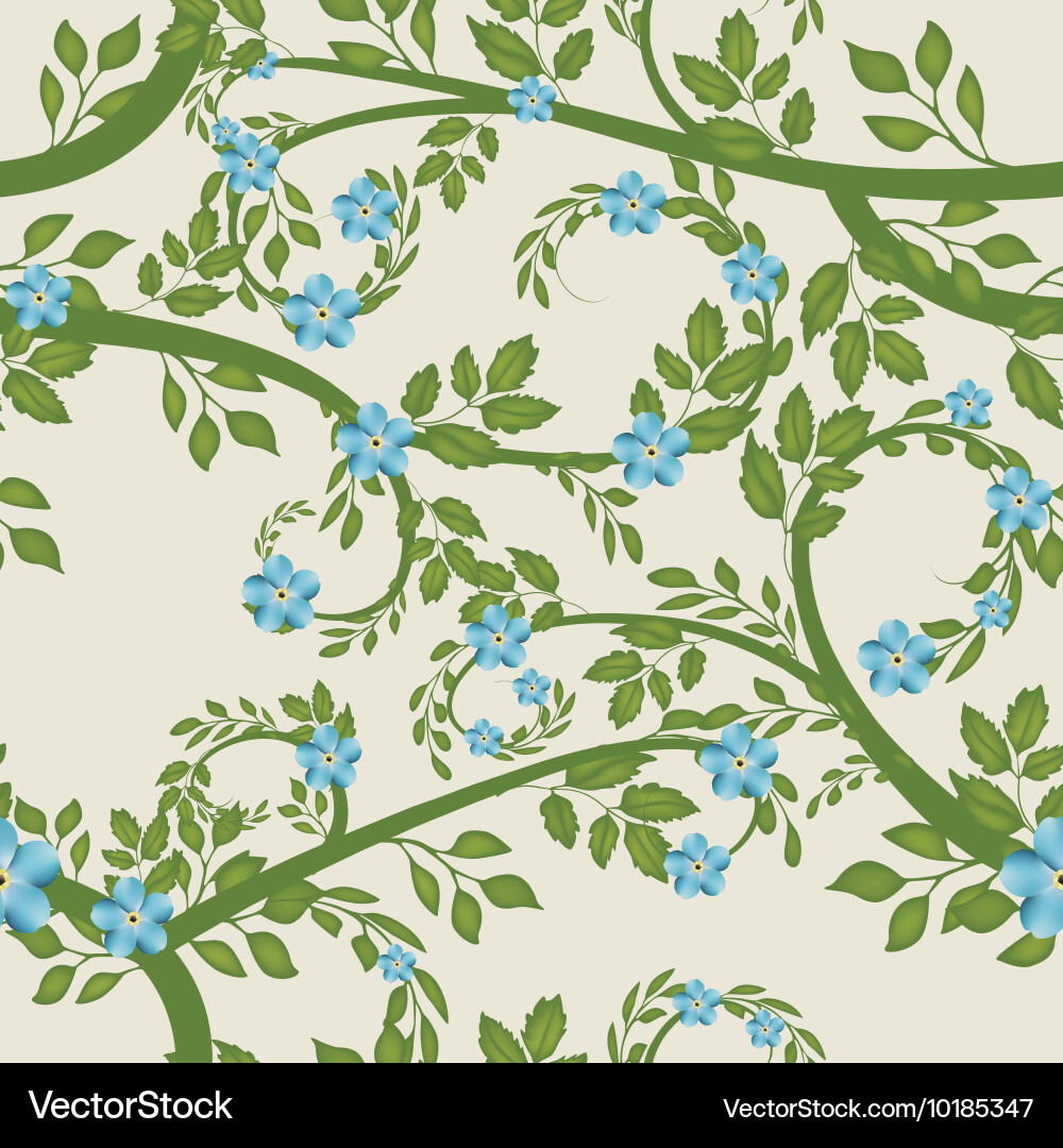 Florals seamless pattern background Royalty Free Vector