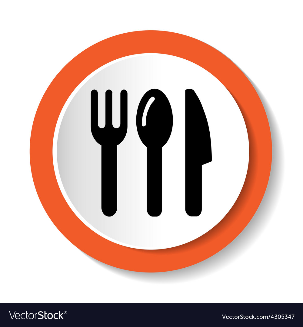 Fork knife and spoon icon