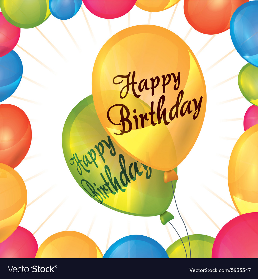 Happy birthday design Royalty Free Vector Image