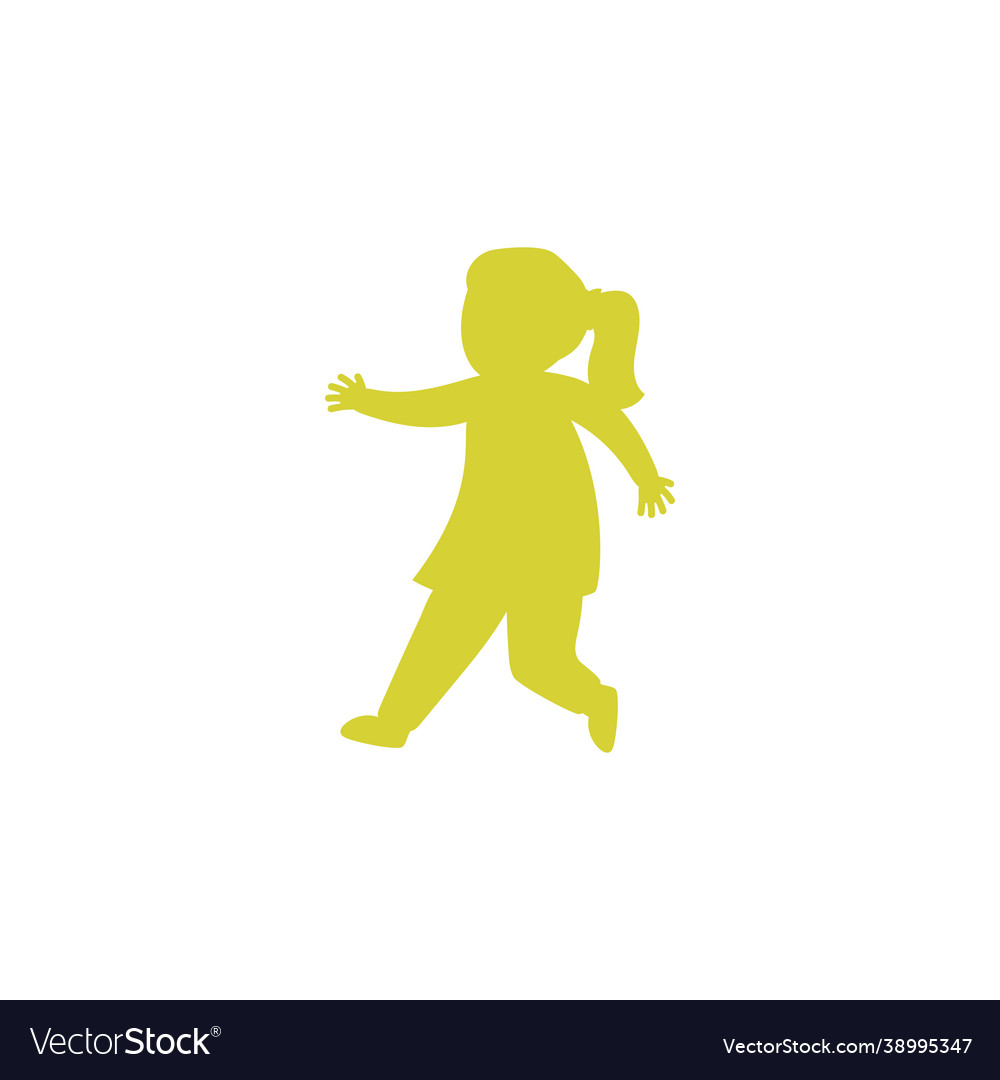 Kid children icon design template