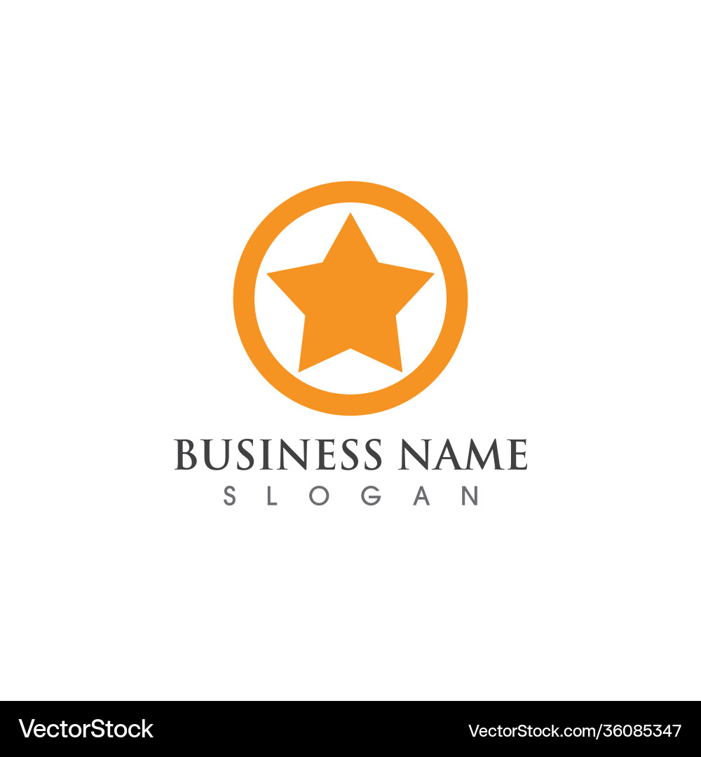 Star icon template Royalty Free Vector Image - VectorStock