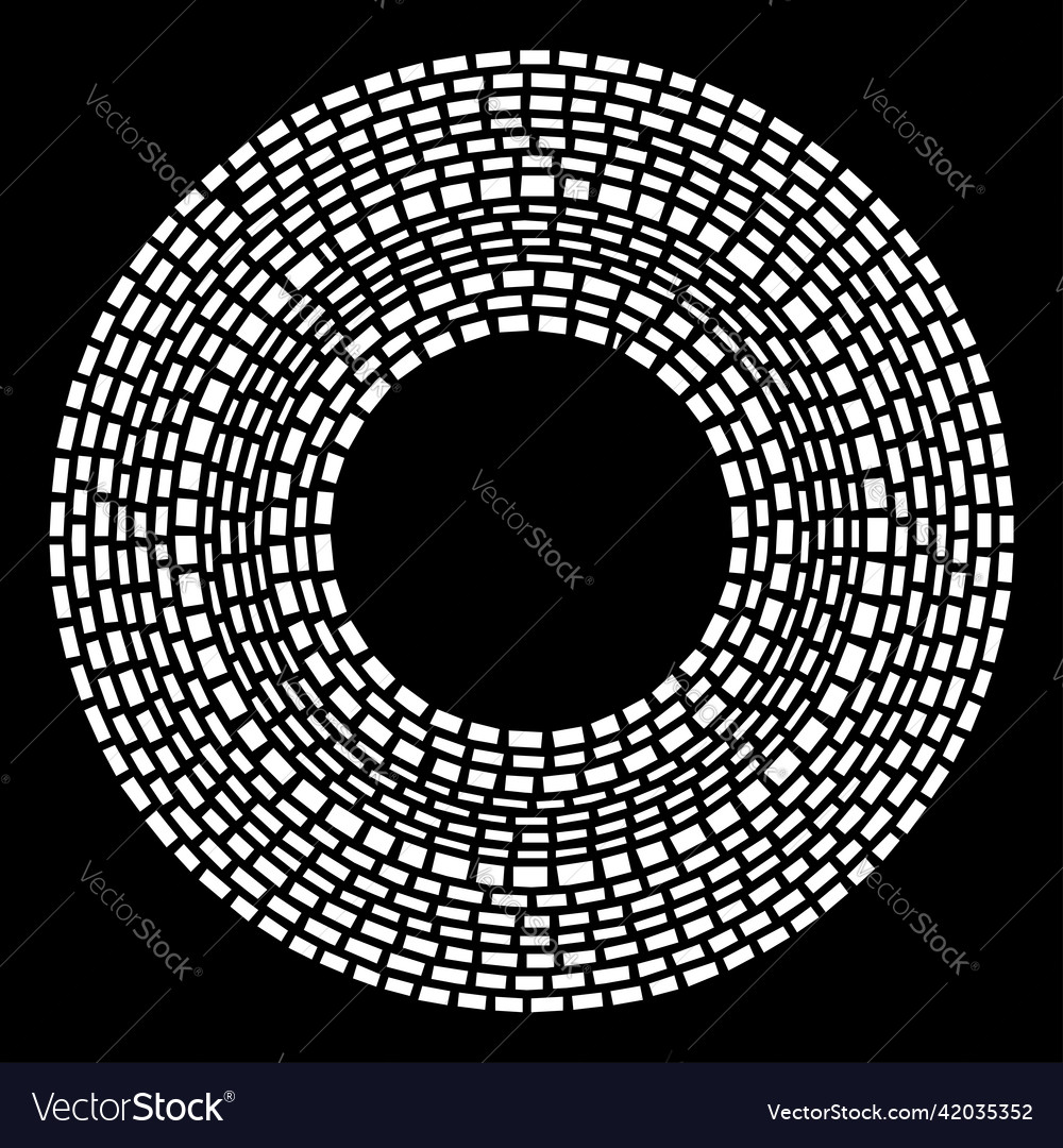 Concentric geometric circle ring design element vector image Concentric geometric circle ring design element