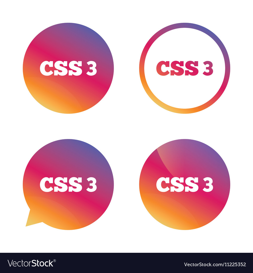Css3 sign icon cascading style sheets symbol