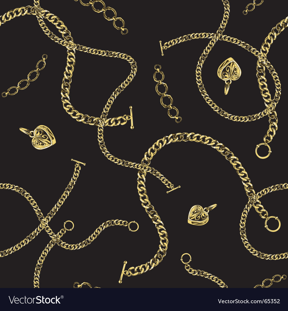 Jewelry chain pattern Royalty Free Vector Image