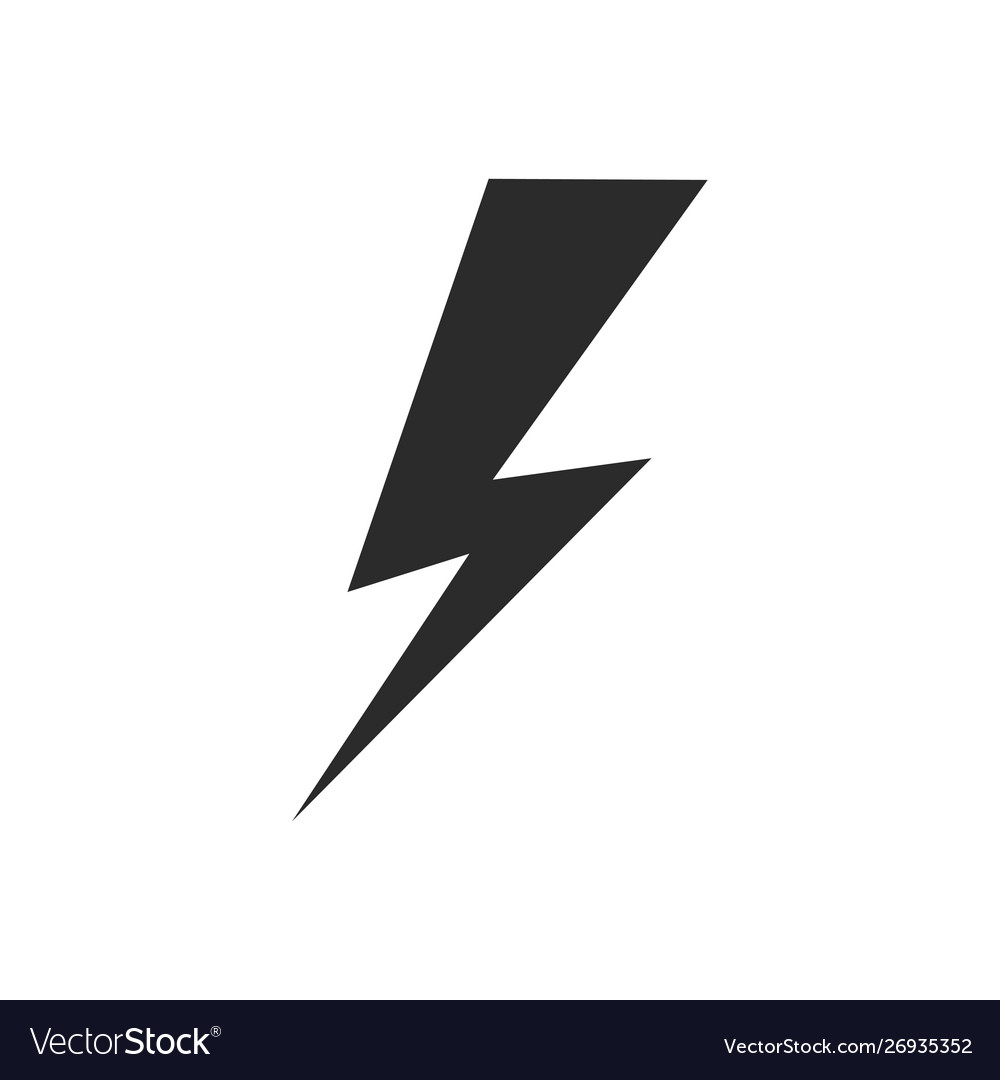 Lightning icon thunder and bolt flash Royalty Free Vector