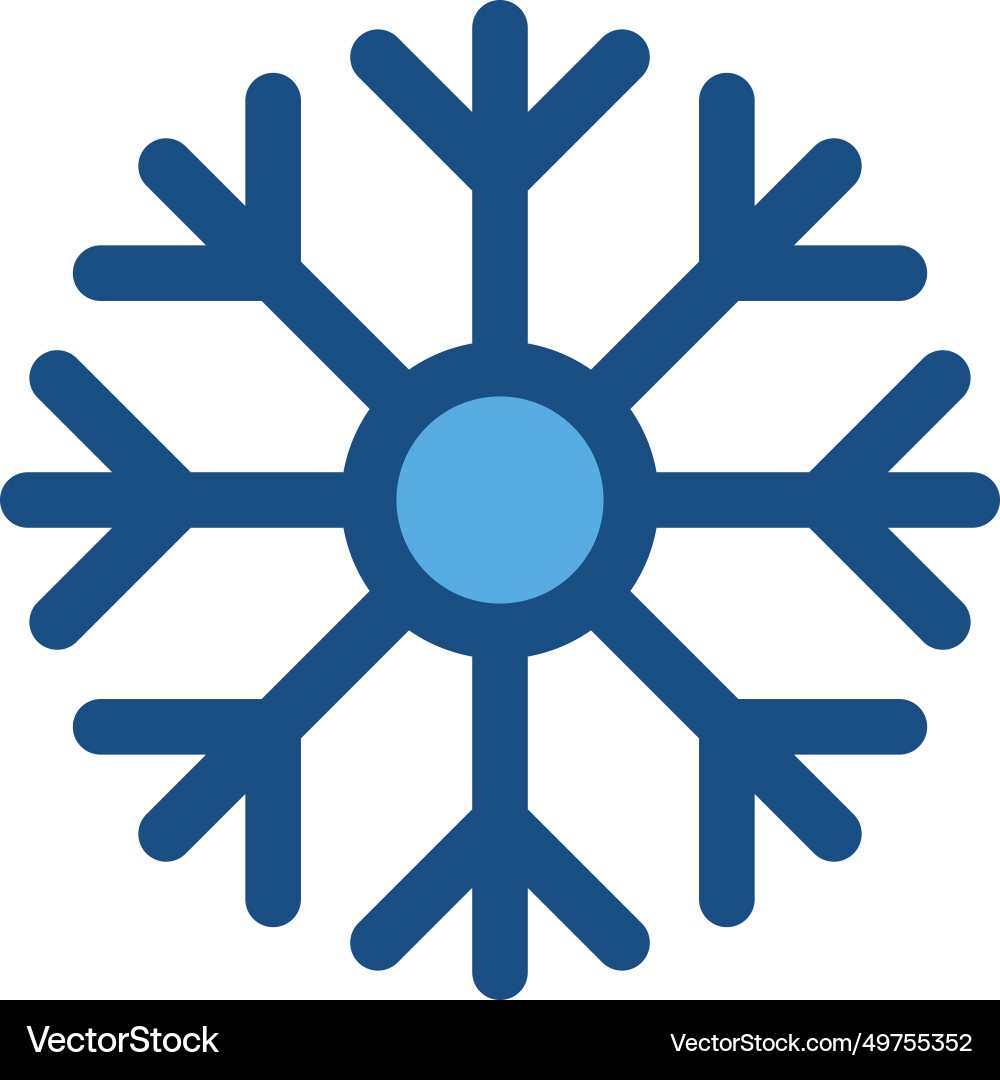 Snowflake icon Royalty Free Vector Image - VectorStock
