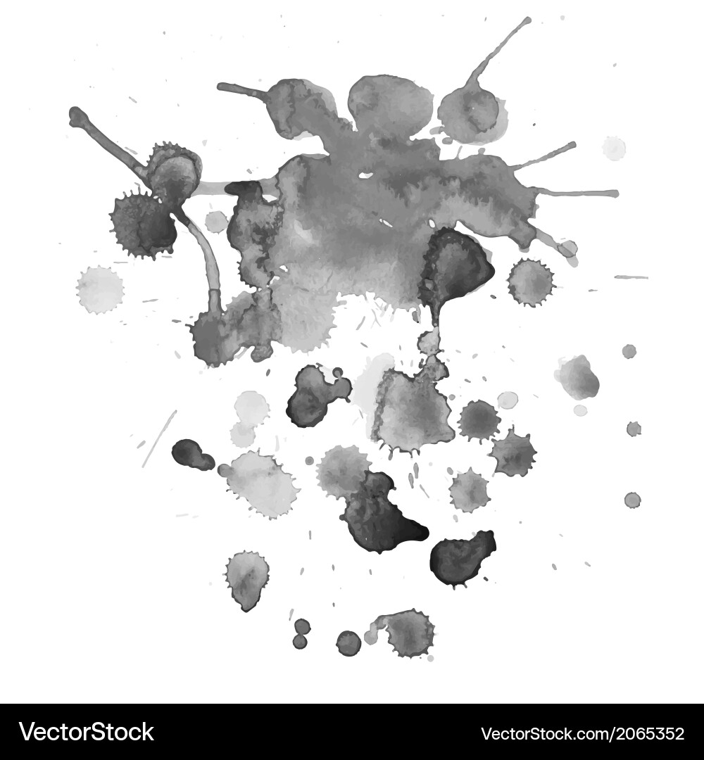 Spray Paint Watercolor Splash Background Black And