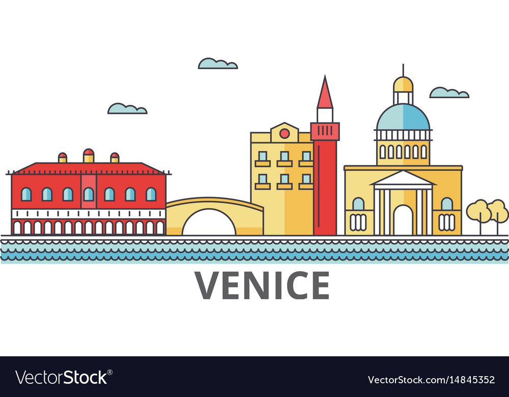 Venice city skyline buildings streets