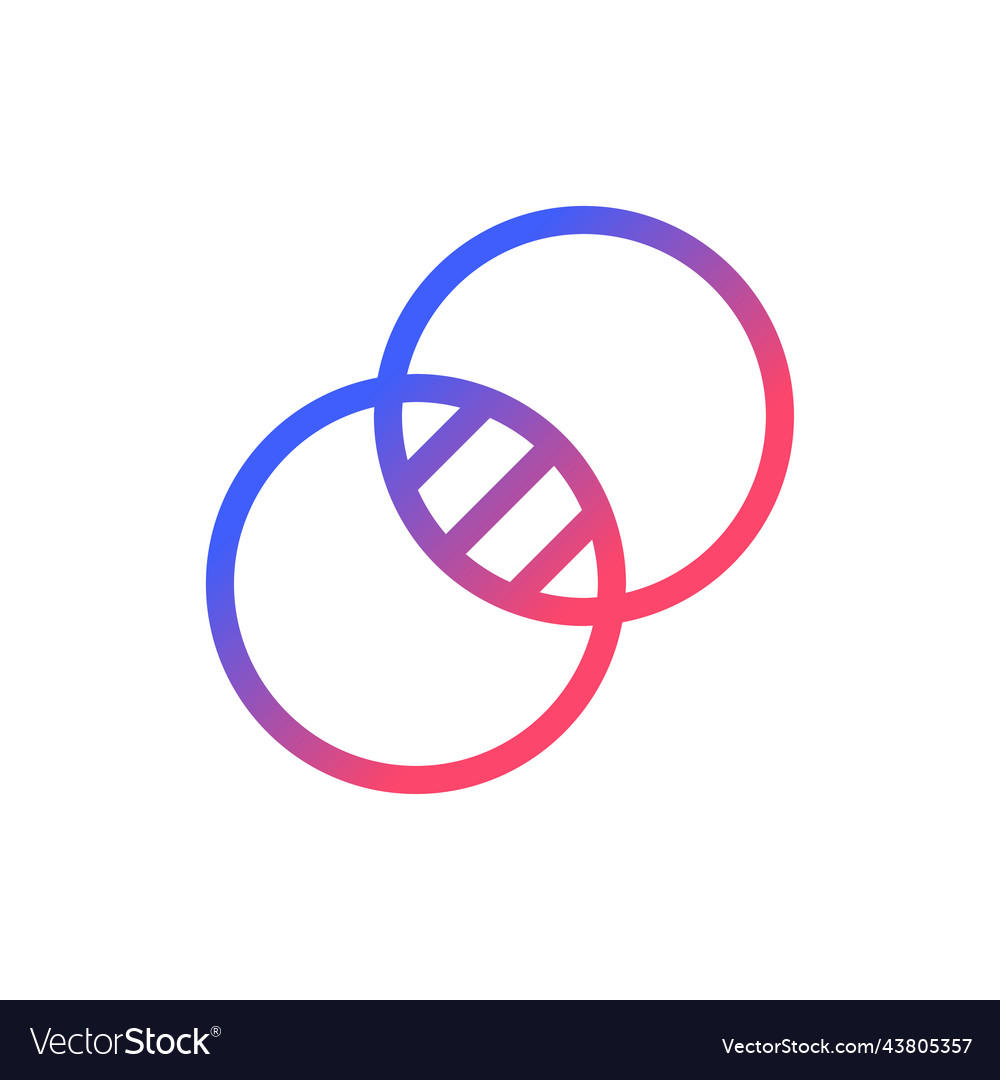 Double exposure pixel perfect gradient linear ui vector image Double exposure pixel perfect gradient linear ui