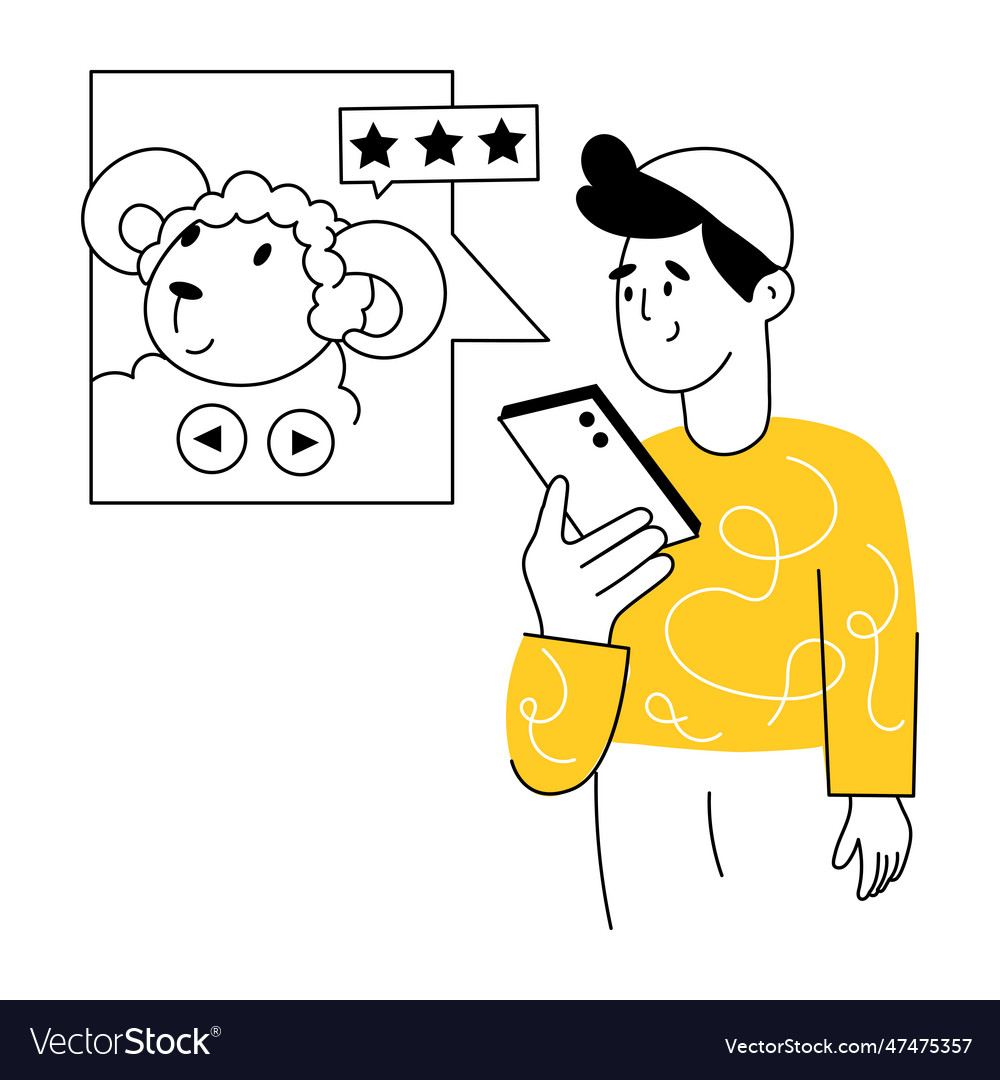 Picture review Royalty Free Vector Image - VectorStock