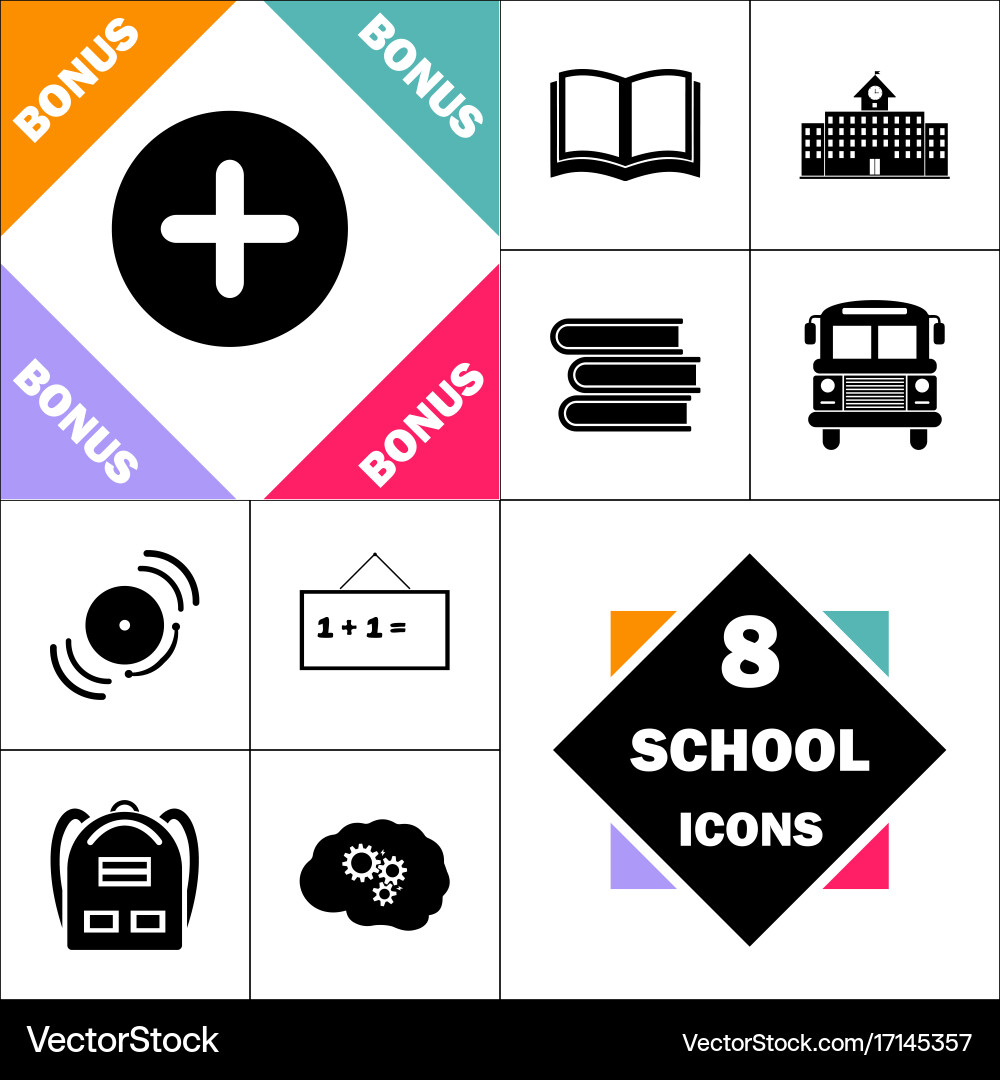Plus computer symbol Royalty Free Vector Image