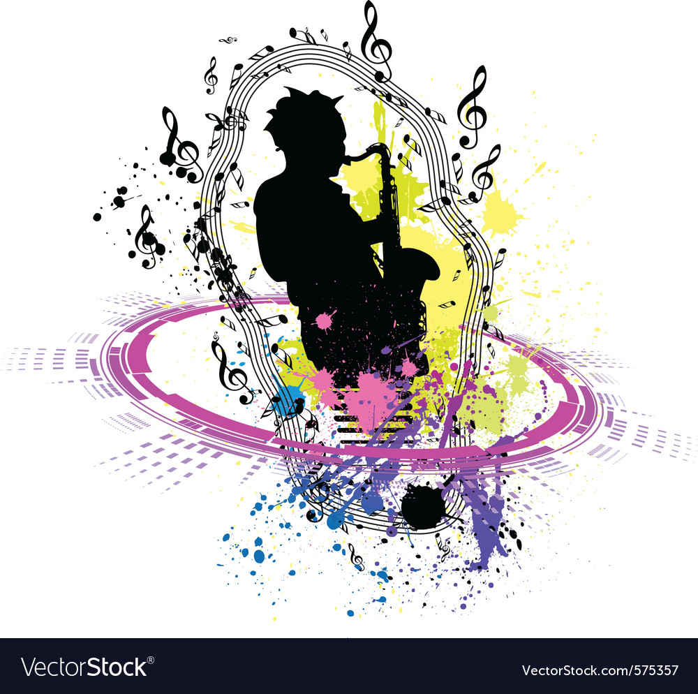 Sax Player in Motion