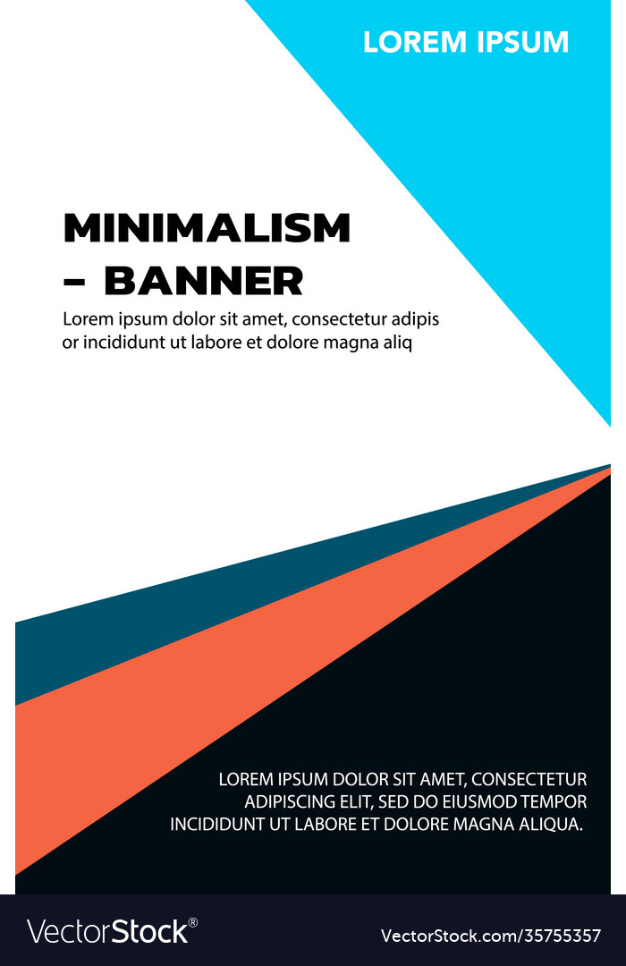 Simple banner in minimal style brochure cover