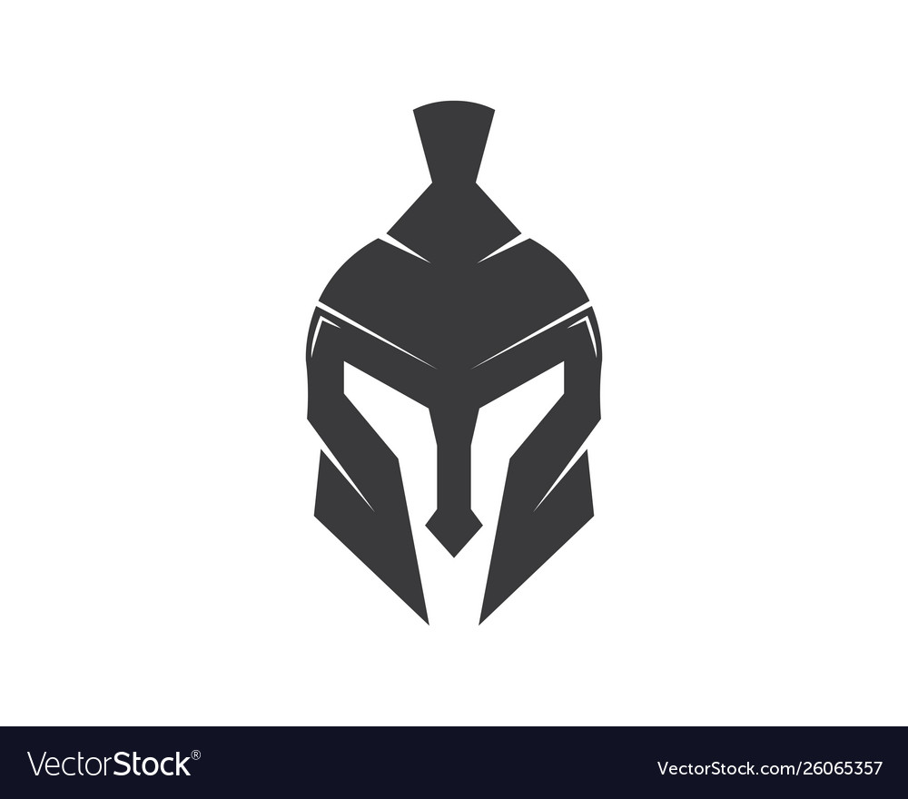 Spartan Helmet Logo Icon Design Royalty Free Vector Image