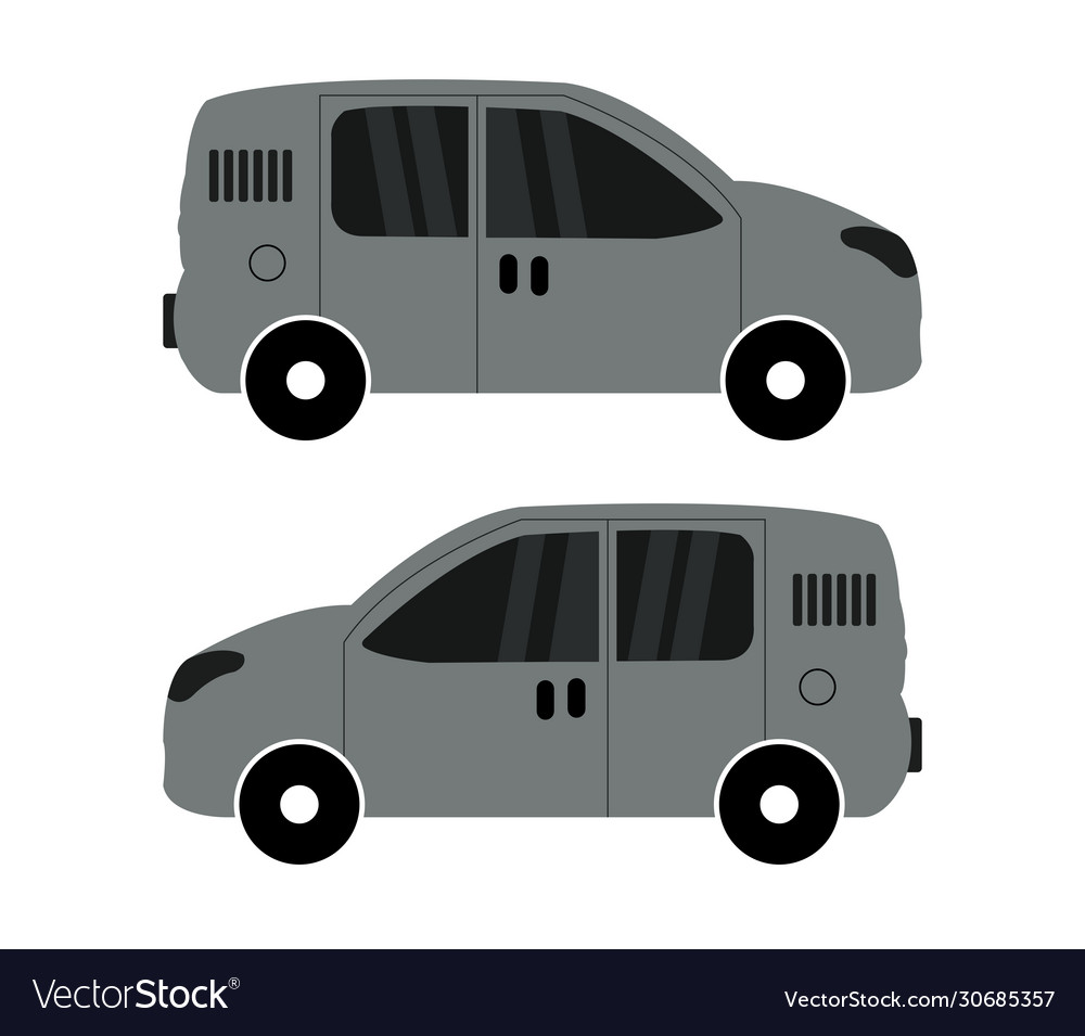 Van icon in on white background