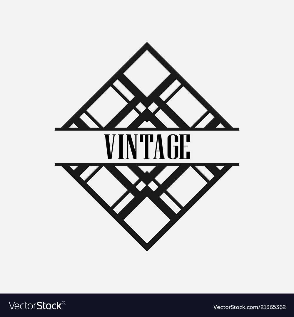 Art deco label