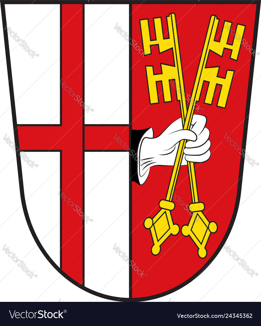 Coat of arms cochem in cochem-zell Royalty Free Vector Image