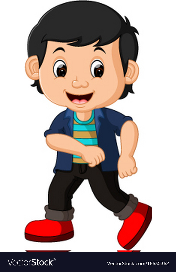 Cute Boy Cartoon Royalty Free Vector Image Vectorstock