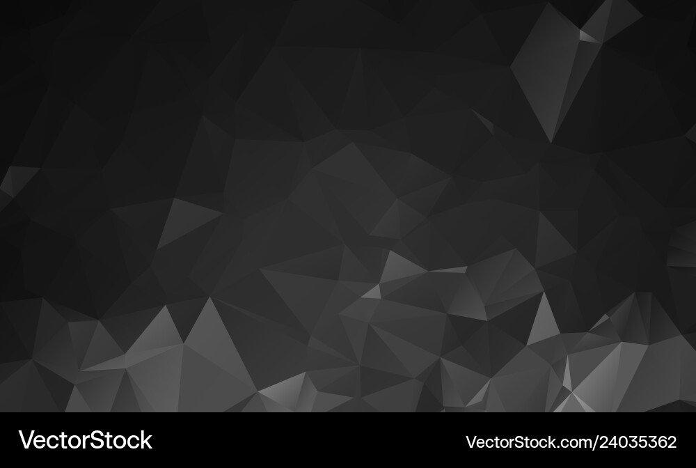 Dark abstract polygonal background - separate Vector Image