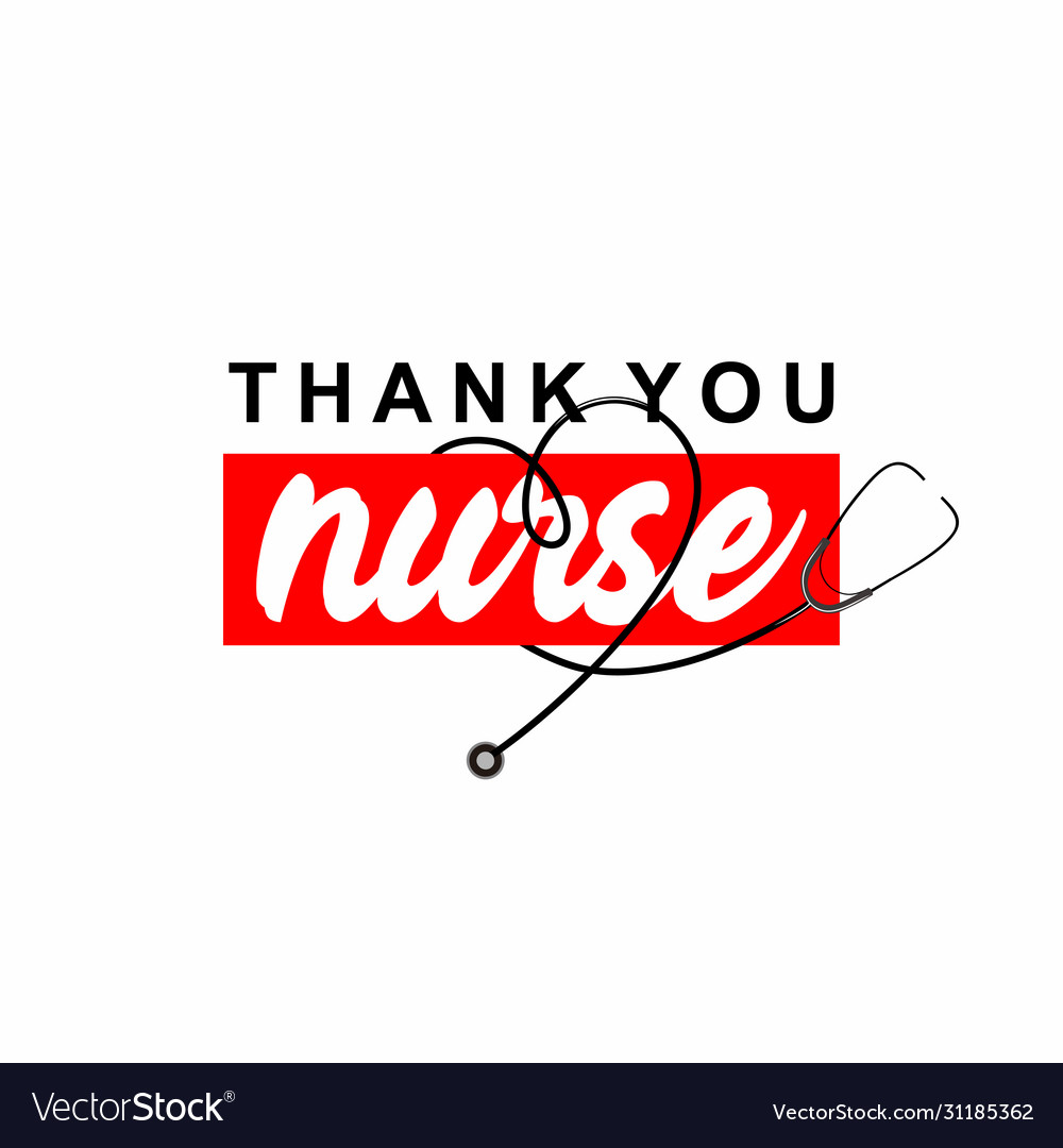 International nurse day design thank you nurse Vector Image