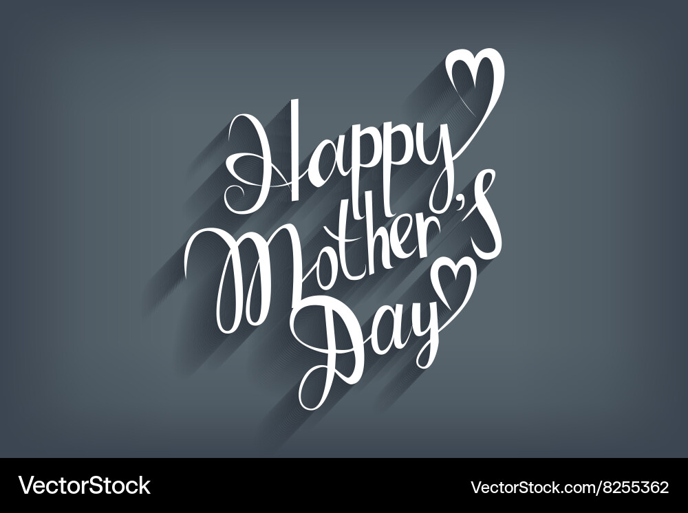Mothers day hand lettering handmade calligraphy Vector Image