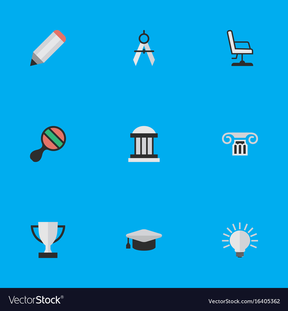Set of simple education icons