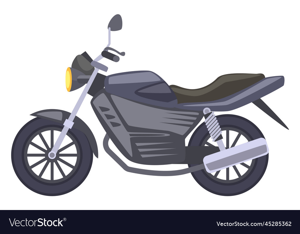 Sport motorbike icon urban motorcycle side view Vector Image