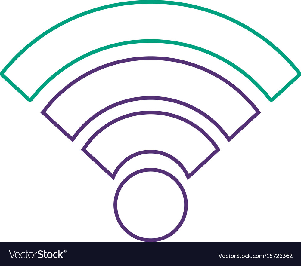 Wifi internet connection signal wave