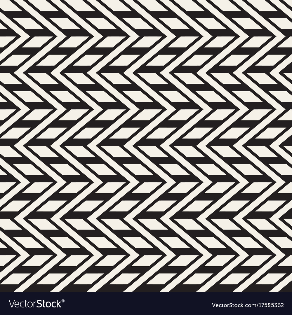 Zigzag Line Pattern - Abstract Geometric