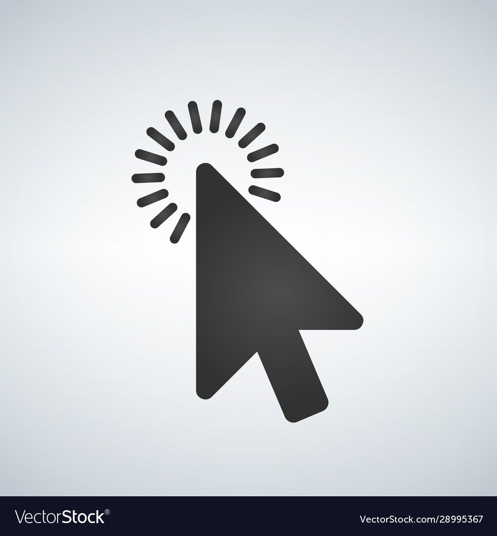 Click icon cursor symbol modern simple flat