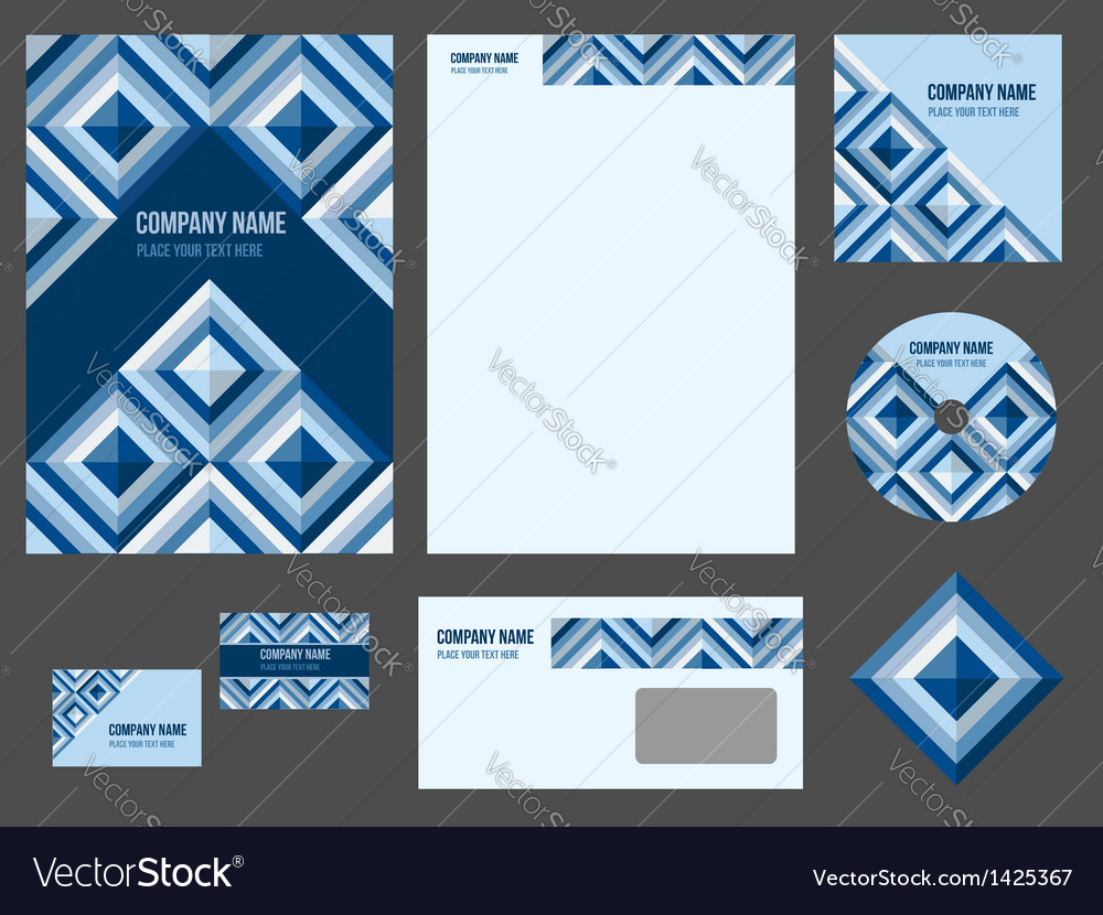 Corporate identity stationery for company