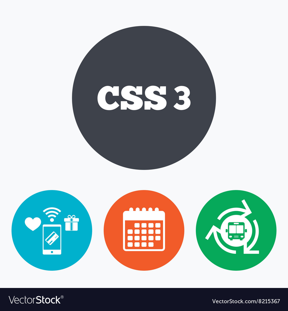Css3 sign icon cascading style sheets symbol