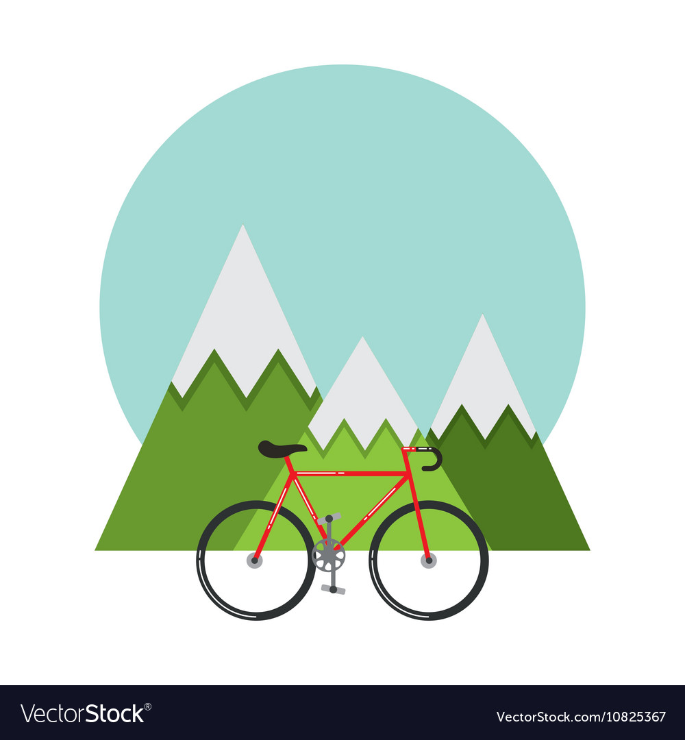 Love my bicycle lifestyle concept icon