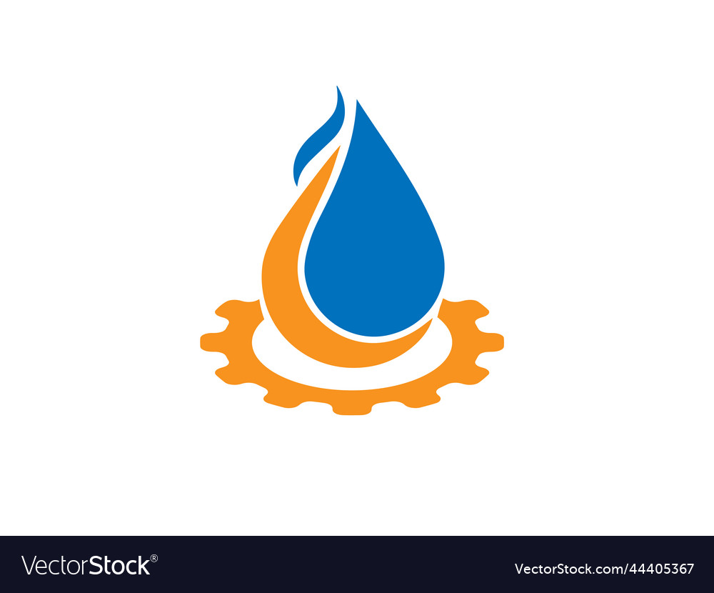 Oil and gas company logo design Royalty Free Vector Image